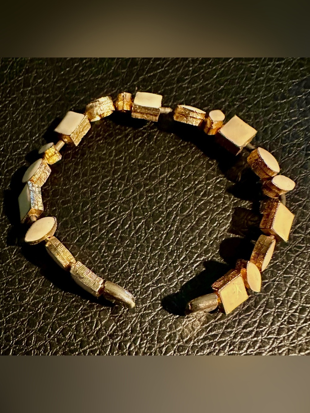 Gold-Tone Geometric Stretch Bracelet - Women Jewelry